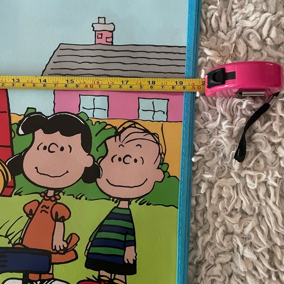 Peanuts Red and Blue Tote Bag - Picture 3 of 4